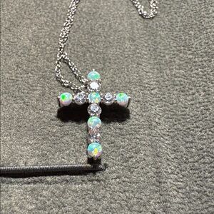 Elegant 925 Silver Cross Necklace
